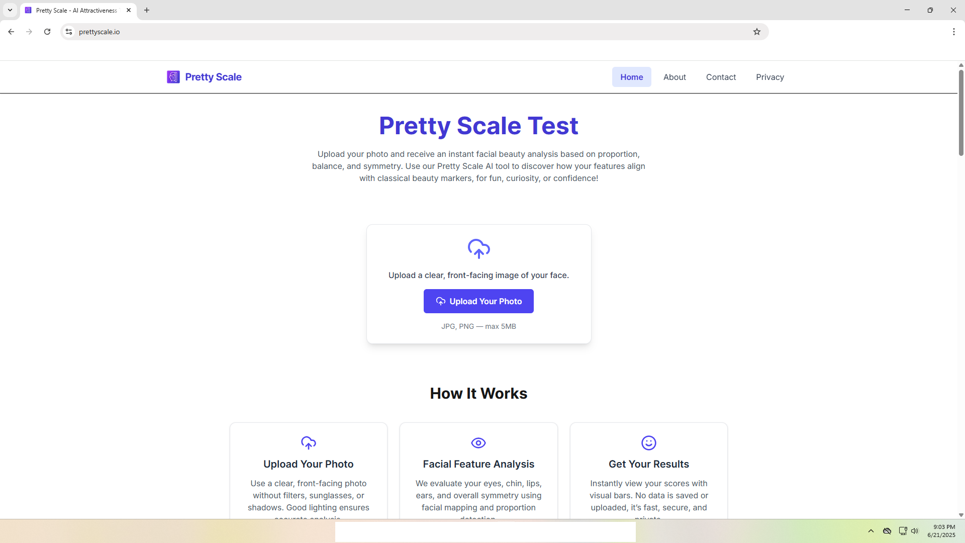 Pretty Scale screenshot and logo